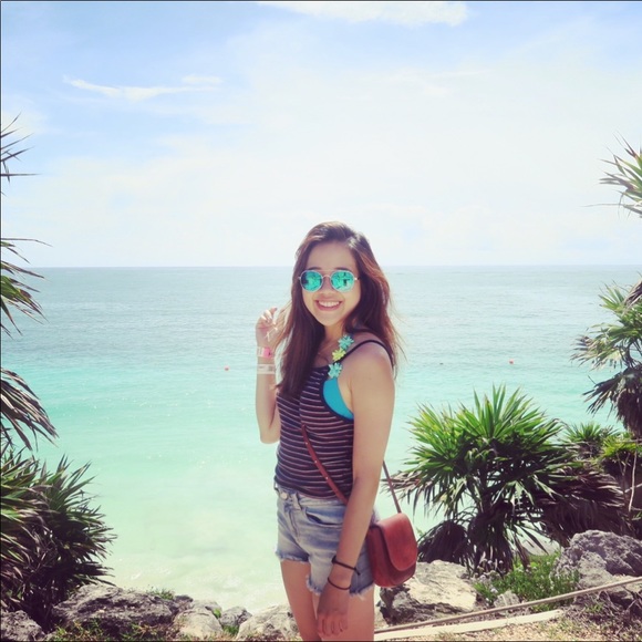 Mansur Gavriel Mini Crossbody Bag in Brandy - Picture 7 of 7